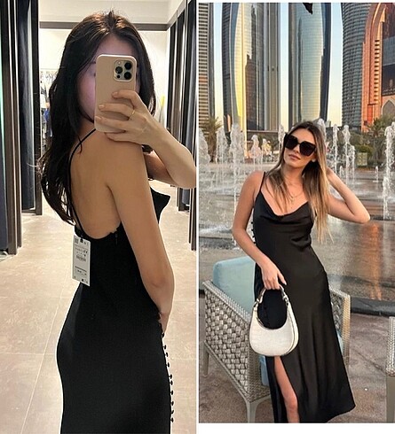 Zara Zara Etiketli Kamisol Elbise
