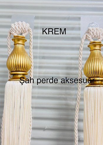 Altın Renkli Nakışlı Perde Bağı - Görsel 10