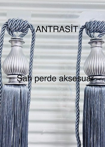 Altın Renkli Nakışlı Perde Bağı - Görsel 11