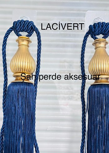 Altın Renkli Nakışlı Perde Bağı - Görsel 9
