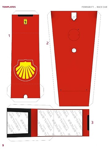 Beden Renk Ferrari F1 (91 CM Uzunluğunda)