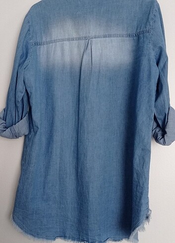 M beden bayan kot gömlek  - Görsel 2