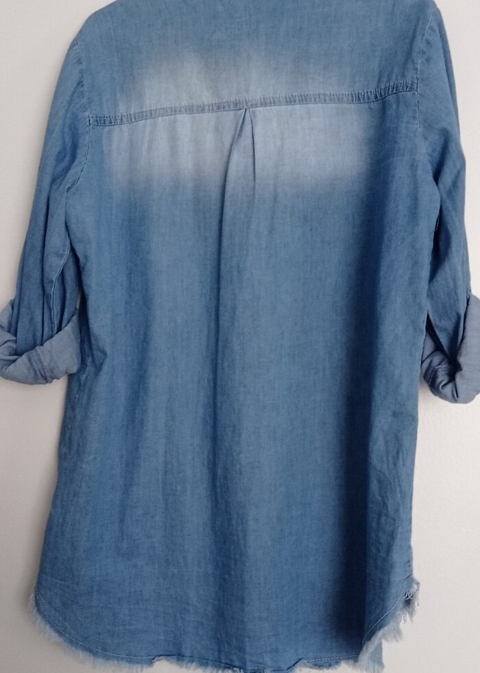 M beden bayan kot gömlek  - Görsel 2