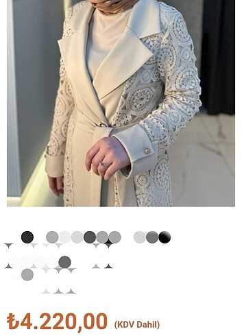 Diğer Güpürlü 2'li abaya takım 