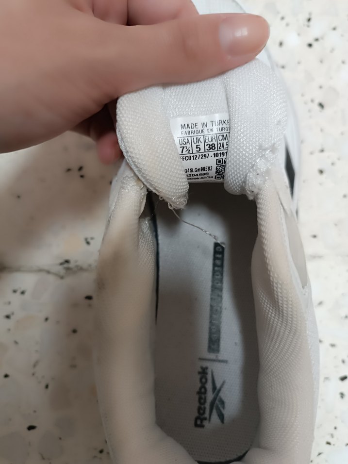 Beyaz kadın Spor Ayakkabı Velcro - Görsel 3