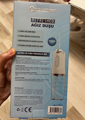 Diğer Polosmart Şarj Edilebilir Ağız Duşu