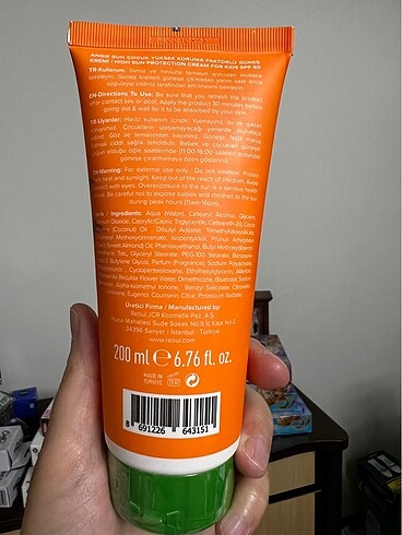  Beden Angie 30 SPF Güneş Kremi Vegan