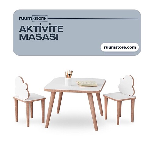 Diğer Ruum Store Çocuk Masa Sandalye Takımı