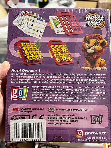 Diğer Match Pairs Hafıza Eşleştirme Oyunu