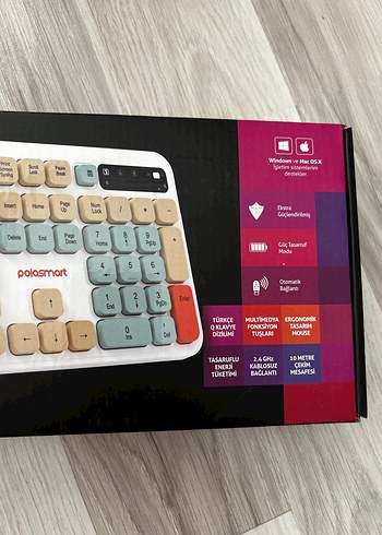 Polosmart Kablosuz Klavye ve Mouse Seti - Görsel 3