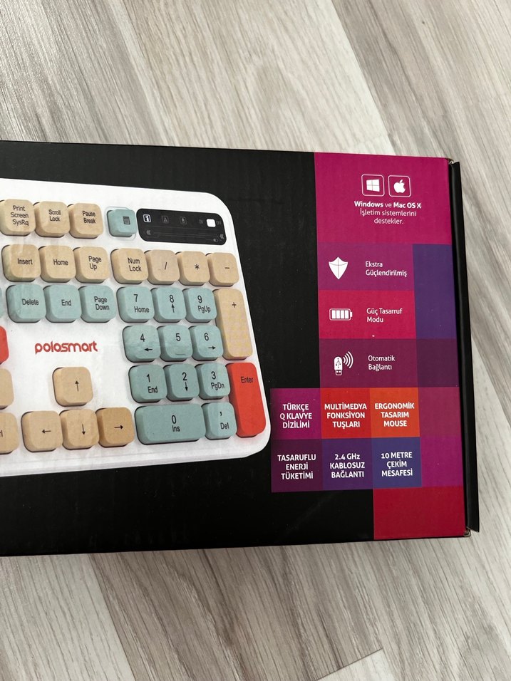 Polosmart Kablosuz Klavye ve Mouse Seti - Görsel 3