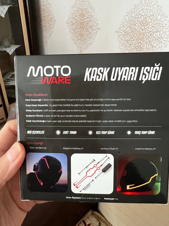 Motoware Kask Uyarı Işığı - Görsel 2