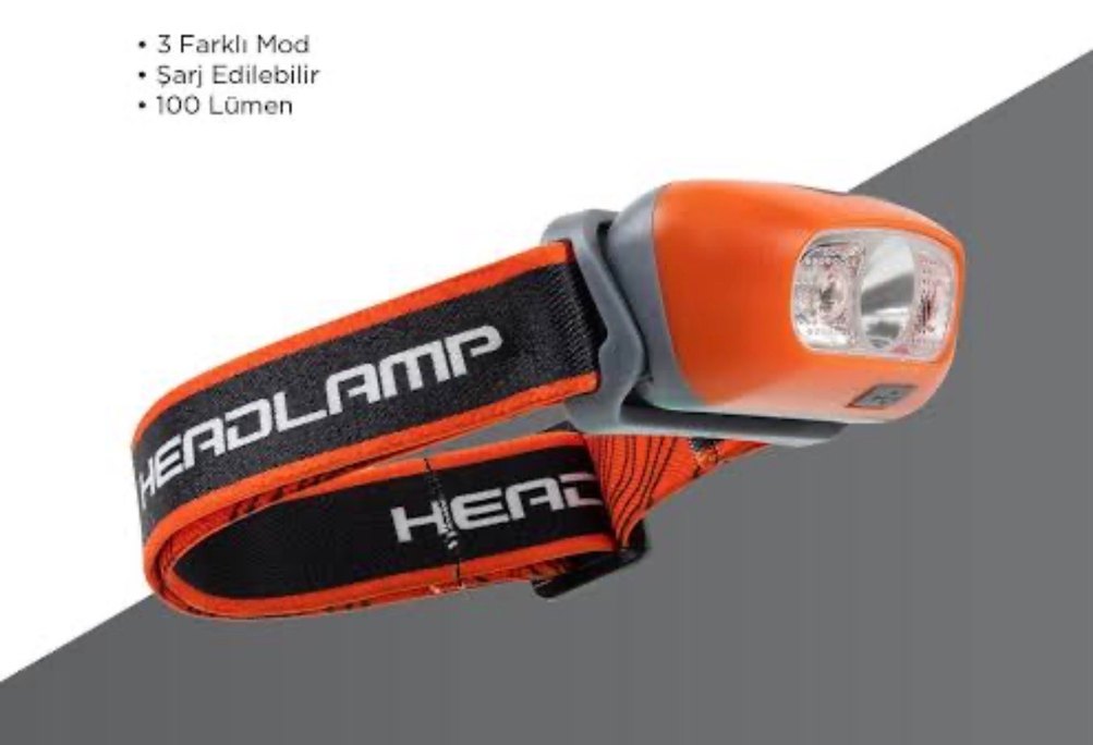 North Pacific Şarjlı Kafa Lambası - Görsel 2