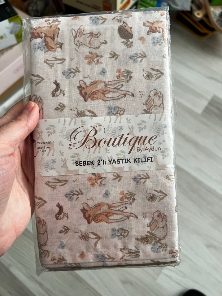 Bebek 2'li Pamuklu Yastık Kılıfı - Görsel 2
