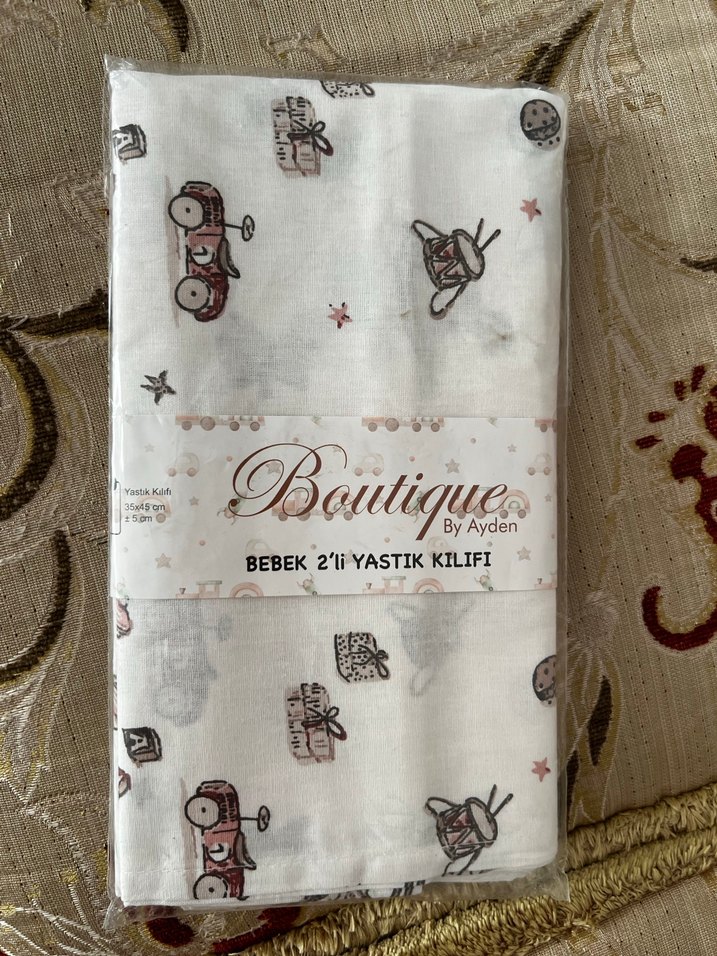 Bebek 2'li Pamuklu Yastık Kılıfı - Görsel 4