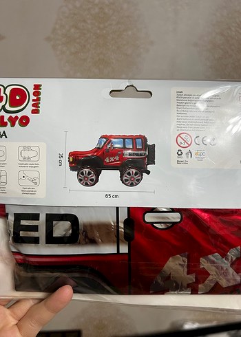 4D Folyo Oyuncak Araba Balon - Görsel 3