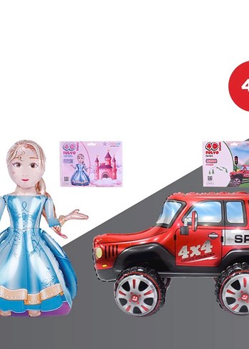 4D Folyo Prenses Balon - Görsel 2