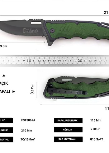 Columbia Kamp Bıçağı - Görsel 3
