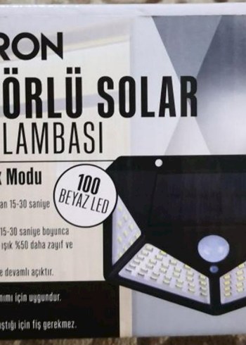 Aeron Solar Sensörlü Duvar Lambası