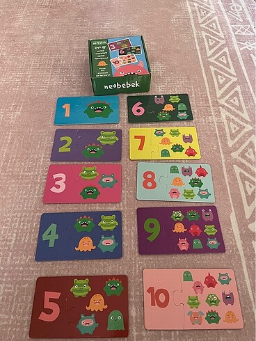 Çocuk sayı kartları
