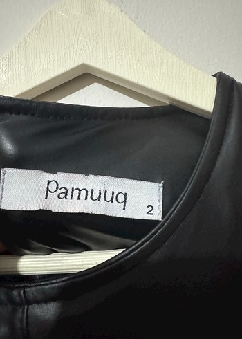 Kadın Siyah Deri Uzun Elbise - Görsel 4