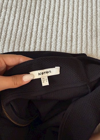 s Beden siyah Renk Siyah Kadın Mini Triko Etek