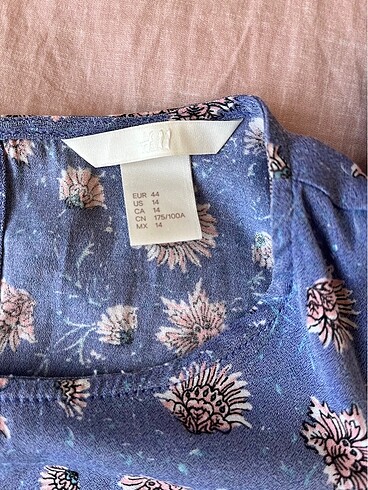 H&M H&M desenli lila bluz