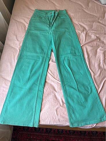 H&M yeşil pantolon