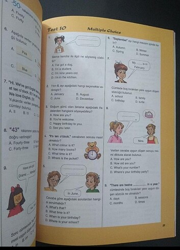  Beden 4. Sınıf İngilizce Defter Kitap birarada