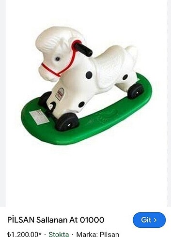 Fisher Price Pilsan sallanan at.sifir sayılır.tertemiz sorunsuz.