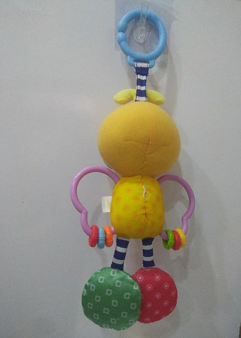 Beden Renkli Bebek Diş Kaşıyıcı ve Çıngırak Oyuncak