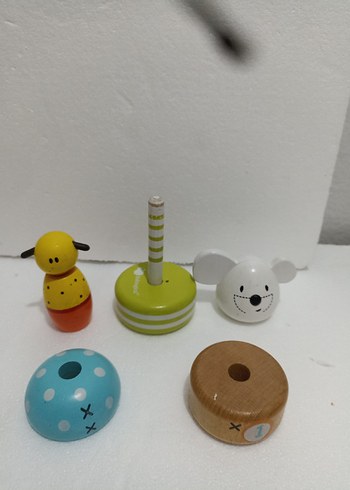 Renkli Ahşap Eğitici Oyuncak Seti - Görsel 5