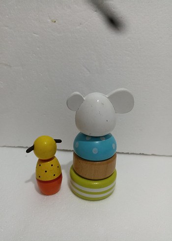 Renkli Ahşap Eğitici Oyuncak Seti - Görsel 2