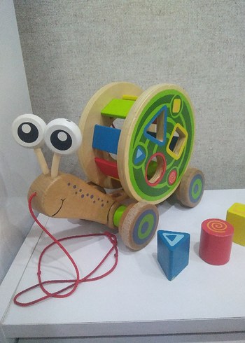 Renkli Ahşap Sürmeli Eğitici Oyuncak - Görsel 9