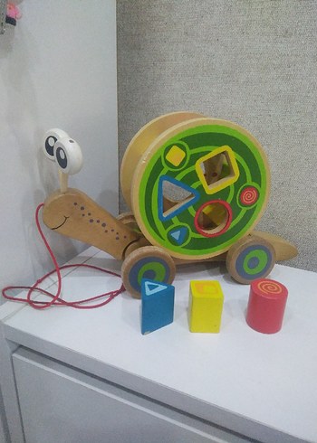 Renkli Ahşap Sürmeli Eğitici Oyuncak - Görsel 6