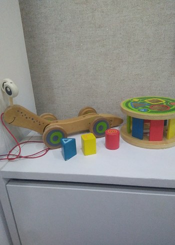 Renkli Ahşap Sürmeli Eğitici Oyuncak - Görsel 7