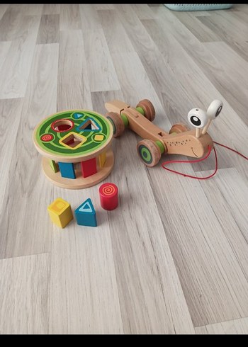 Renkli Ahşap Sürmeli Eğitici Oyuncak - Görsel 3