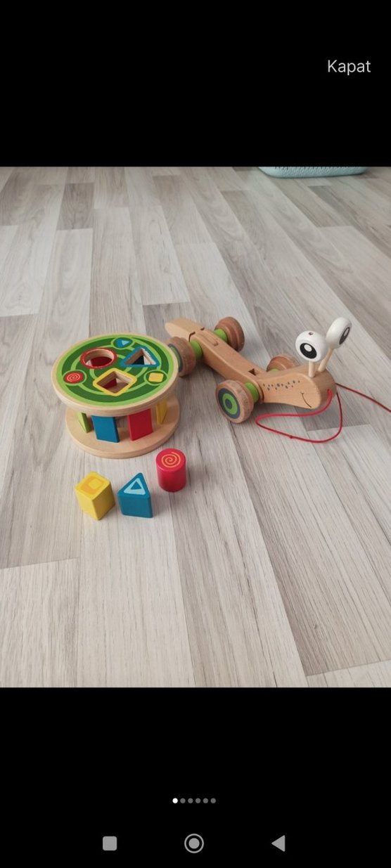 Renkli Ahşap Sürmeli Eğitici Oyuncak - Görsel 3