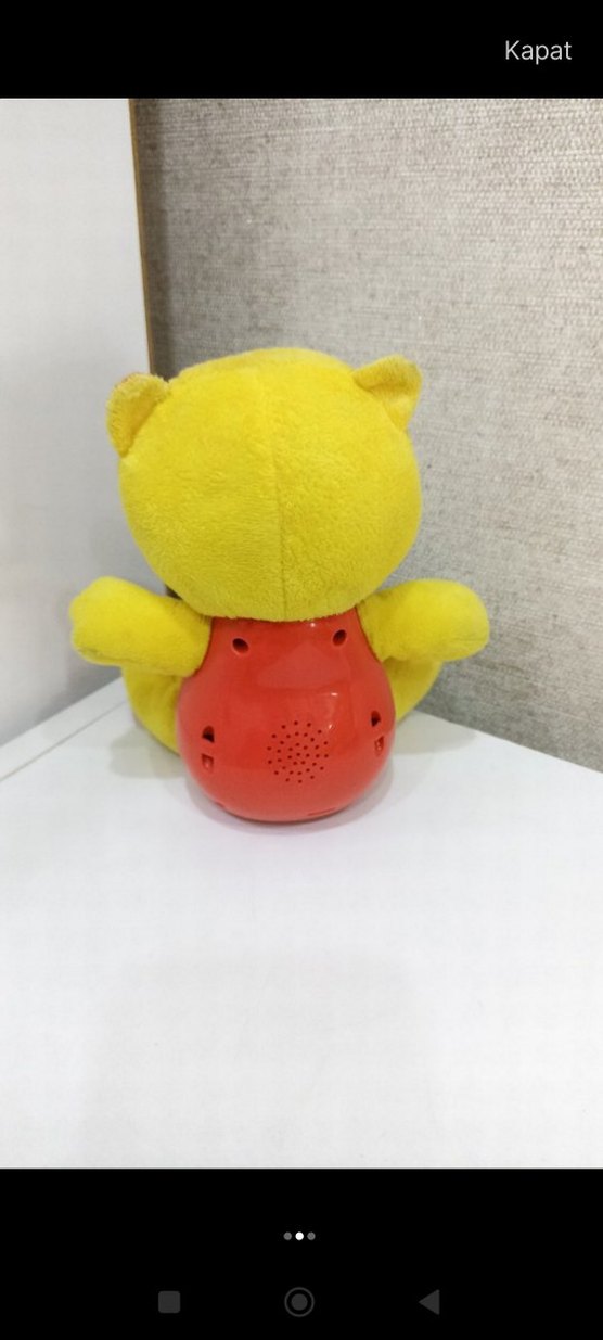 Sarı Renkli Eğitici Peluş Oyuncak - Görsel 2