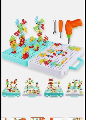 Renkli Eğitici Vida Oyuncak Seti - Görsel 3