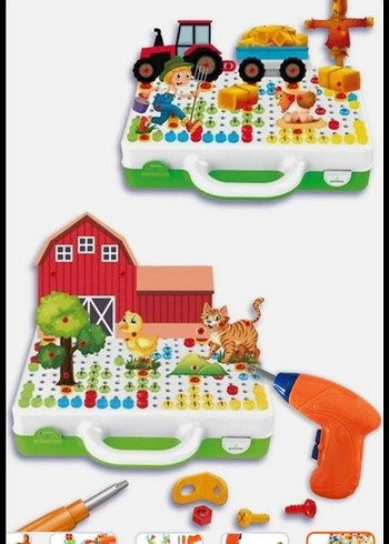Renkli Eğitici Vida Oyuncak Seti - Görsel 4