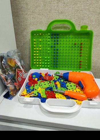 Renkli Eğitici Vida Oyuncak Seti - Görsel 6