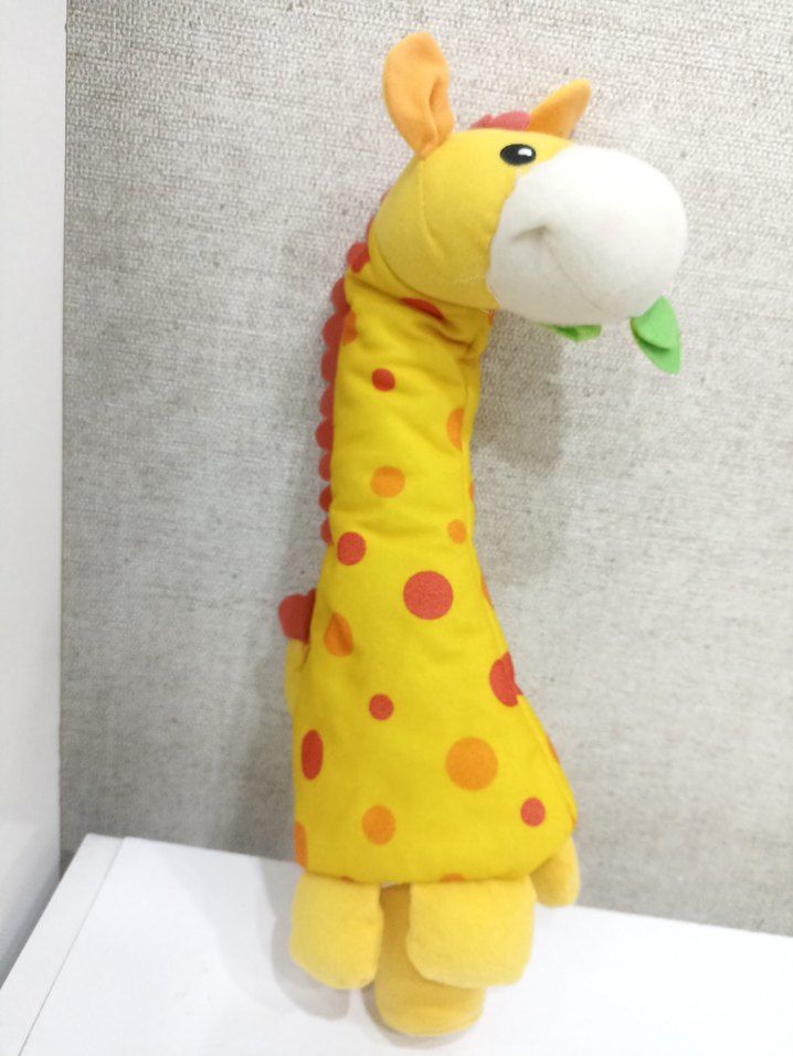 Renkli Sarı Zürafa Peluş Oyuncak - Görsel 3