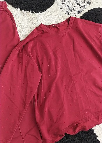 xl Beden Bordo Kadın Normal Kesim Eşofman Takımı