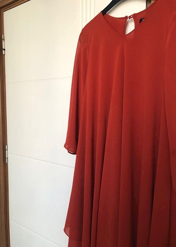 38 Beden Koyu Kırmızı Uzun Kadın Tunik