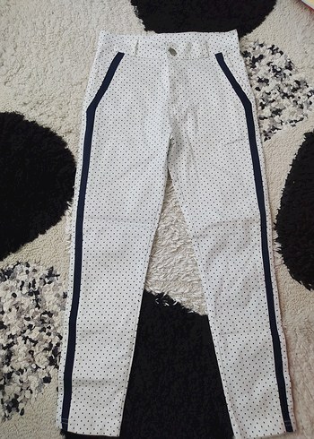 Kadın Regular Fit Beyaz esnek kot Pantolon
