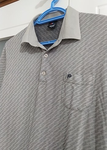 Gri Keten Erkek Polo Tişört - Görsel 2