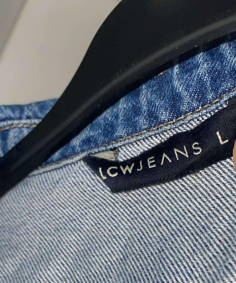 Düğmeli Bol Kesim Midi Kot Ceket - Görsel 4