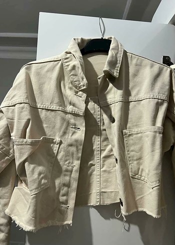 Bej Kot Mini Kadın Ceket - Görsel 2