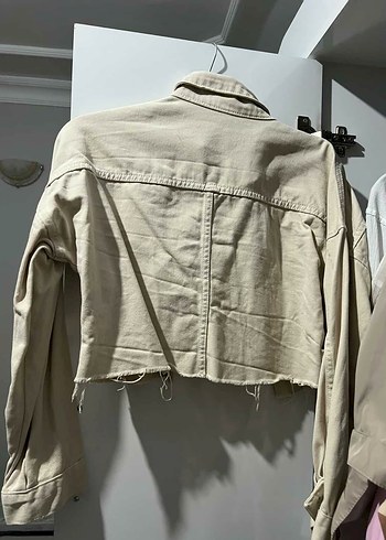 Bej Kot Mini Kadın Ceket - Görsel 3